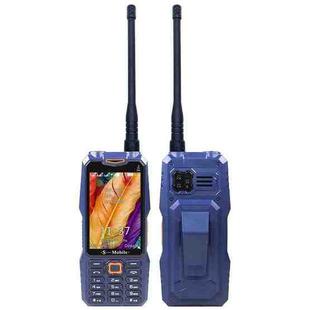 S999 Triple Proofing Elder Phone, Waterproof Shockproof Dustproof, 2400mAh Battery, 3.5 inch, 21 Keys, LED Flashlight, FM, Triple SIM, with Antenna(Blue)