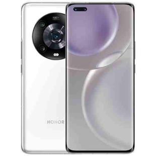 Honor Magic4 Pro 5G LGE-AN10, 12GB+256GB, China Version, Triple Back Cameras + Dual Front Cameras, 3D Face ID & Screen Fingerprint Identification, 4600mAh Battery, 6.81 inch Magic UI 6.0 (Android 12) Snapdragon 8 Gen 1 Octa Core up to 2.995GHz, Network: 5G, OTG, NFC, Support Wireless Charging Function, Not Support Google Play (White)