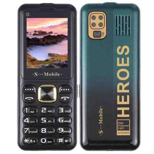 W23 Elder Phone, 2.2 inch, 800mAh Battery, 21 Keys, Support Bluetooth, FM, MP3, GSM, Triple SIM (Green)