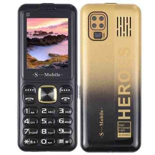 W23 Elder Phone, 2.2 inch, 800mAh Battery, 21 Keys, Support Bluetooth, FM, MP3, GSM, Triple SIM (Gold)