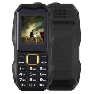 W2025 Triple Proofing Elder Phone, Waterproof Shockproof Dustproof, 5800mAh Battery, 1.8 inch, 21 Keys, LED Flashlight, Dual SIM(Black)