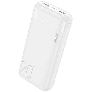 WEKOME WP-02 Tidal Energy Series 12W 20000mAh Power Bank (White)