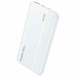 WEKOME WP-03 Tidal Energy Series 10000mAh 20W Fast Charge Power Bank (White)