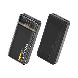 WK WP-349 20000mAh Pioneer 2 Generation Transparent Fast Charge Power Bank(Black)