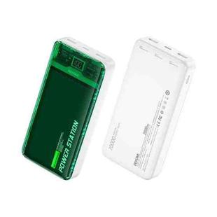 WK WP-349 20000mAh Pioneer 2 Generation Transparent Fast Charge Power Bank(Green)