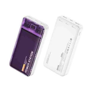 WK WP-349 20000mAh Pioneer 2 Generation Transparent Fast Charge Power Bank(Purple)