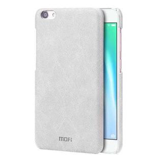 MOFI for vivo X7 Plus Crazy Horse Texture Leather Surface PC Protective Case Back Cover(White)
