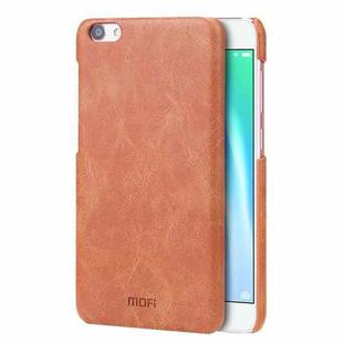 MOFI for vivo X7 Plus Crazy Horse Texture Leather Surface PC Protective Case Back Cover(Brown)