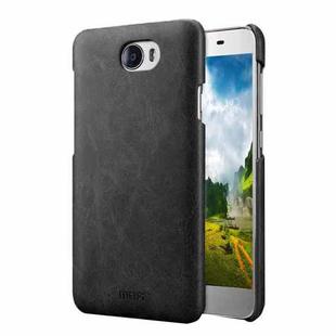 MOFI for  Huawei Honor 5 Crazy Horse Texture Leather Surface PC Protective Case Back Cover(Black)