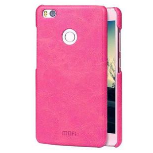 MOFI for  Xiaomi Mi 4S Crazy Horse Texture Leather Surface PC Protective Case Back Cover(Magenta)