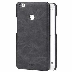 MOFI for  Xiaomi Mi Max Crazy Horse Texture Leather Surface PC Protective Case Back Cover(Black)