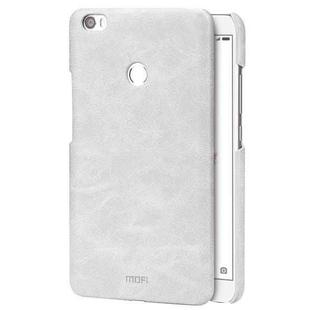 MOFI for  Xiaomi Mi Max Crazy Horse Texture Leather Surface PC Protective Case Back Cover(White)