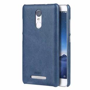 MOFI for  Xiaomi Redmi Note 3 Crazy Horse Texture Leather Surface PC Protective Case Back Cover(Dark Blue)