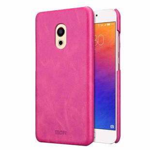 MOFI for  Meizu PRO 6 Crazy Horse Texture Leather Surface PC Protective Case Back Cover(Magenta)