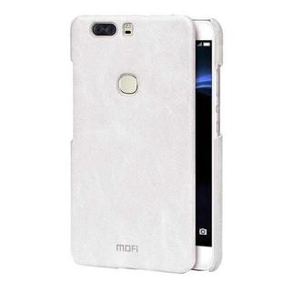 MOFI for  Huawei Honor V8 Crazy Horse Texture Leather Surface PC Protective Case Back Cover(White)