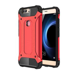 For Huawei Honor V8 Tough Armor TPU + PC Combination Case (Bronze)(Red)