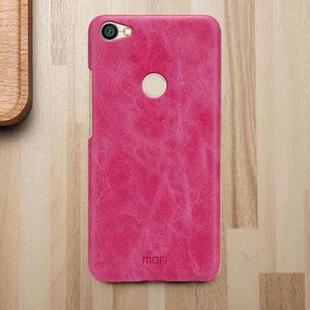 MOFI for Xiaomi Redmi Note 5A Pro / Prime Crazy Horse Texture Leather Surface Protective Back Cover Case (Magenta)