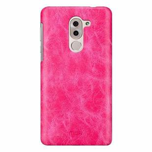 MOFI for  Huawei Honor 6X Crazy Horse Texture Leather Surface PC Protective Case Back Cover (Magenta)
