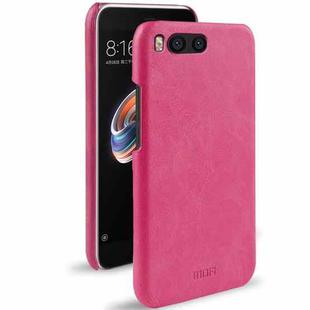 MOFI for  Xiaomi Mi Note 3 Crazy Horse Texture Leather Surface PC Protective Back Cover Case (Magenta)