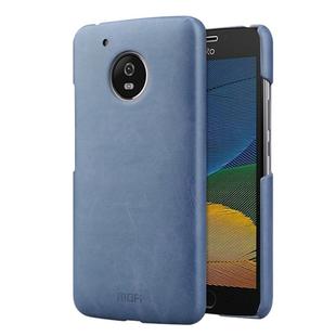 MOFI for Motorola Moto G Plus (5th Gen.) Crazy Horse Texture Leather Surface PC Protective Case Back Cover(Dark Blue)