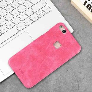 MOFI for  Huawei nova Lite Crazy Horse Texture Leather Surface PC Protective Back Cover Case (Magenta)