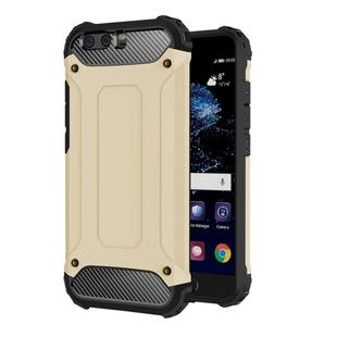 For Huawei  P10 Plus Tough Armor TPU + PC Combination Case(Gold)