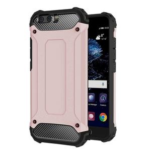 For Huawei  P10 Plus Tough Armor TPU + PC Combination Case(Rose Gold)