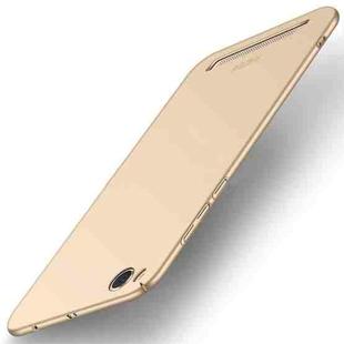 MOFI for  Xiaomi Redmi 5A Frosted PC Ultra-thin Edge Fully Wrapped Up Protective Case Back Cover (Gold)