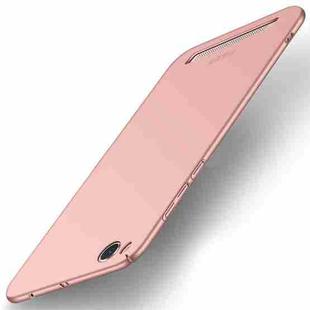 MOFI for  Xiaomi Redmi 5A Frosted PC Ultra-thin Edge Fully Wrapped Up Protective Case Back Cover (Rose Gold)