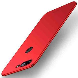 MOFI OnePlus 5T PC Ultra-thin Edge Fully Wrapped Up Protective Case Back Cover(Red)