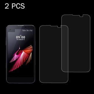 2 PCS for LG X Screen 0.26mm 9H Surface Hardness 2.5D Explosion-proof Tempered Glass Screen Film