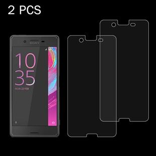 2 PCS for Sony Xperia X 0.26mm 9H Surface Hardness 2.5D Explosion-proof Tempered Glass Screen Film