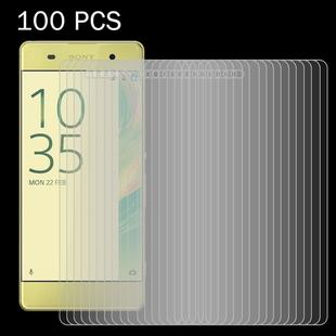 100 PCS for Sony Xperia XA 0.26mm 9H Surface Hardness 2.5D Explosion-proof Tempered Glass Screen Film