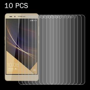10 PCS for Huawei Honor 7 Plus 0.26mm 9H Surface Hardness 2.5D Explosion-proof Tempered Glass Screen Film