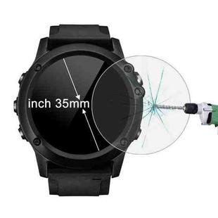 ENKAY Hat-Prince for 35mm Diameter Circular Dial Smart Watch 0.2mm 9H Surface Hardness 2.15D Curved Explosion-proof Tempered Glass Screen Film