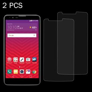 2 PCS for LG Stylo 3 0.26mm 9H Surface Hardness Explosion-proof Non-full Screen Tempered Glass Screen Film
