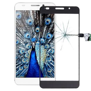 For Huawei  Honor 6 0.26mm 9H Surface Hardness Explosion-proof Silk-screen Tempered Glass Full Screen Film(Black)