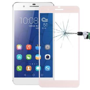 For Huawei  Honor 6 Plus 0.26mm 9H Surface Hardness Explosion-proof Silk-screen Tempered Glass Full Screen Film(Gold)