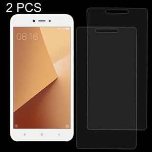 2 PCS for Xiaomi Redmi Note 5A 0.26mm 9H Surface Hardness 2.5D Explosion-proof Non-full Screen Tempered Glass Screen Film