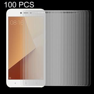100 PCS for Xiaomi Redmi Note 5A 0.26mm 9H Surface Hardness 2.5D Explosion-proof Non-full Screen Tempered Glass Screen Film