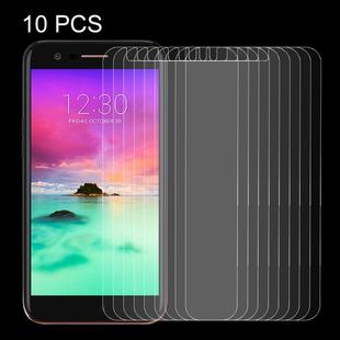10 PCS for LG K10 (2017) 0.26mm 9H Surface Hardness Explosion-proof Non-full Screen Tempered Glass Screen Film