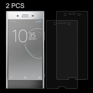2 PCS for Sony Xperia XZ Premium 0.26mm 9H Surface Hardness Explosion-proof Non-full Screen Tempered Glass Screen Film