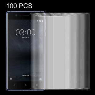 100 PCS for Nokia 3 0.26mm 9H Surface Hardness Explosion-proof Non-full Screen Tempered Glass Screen Film