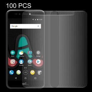 100 PCS for Wiko Upluse 0.26mm 9H Surface Hardness Explosion-proof Non-full Screen Tempered Glass Screen Film