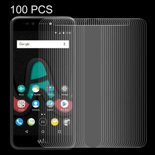 100 PCS for Wiko Upluse Lite 0.26mm 9H Surface Hardness Explosion-proof Non-full Screen Tempered Glass Screen Film