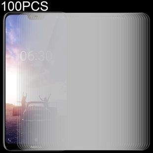 100 PCS 0.26mm 9H 2.5D Tempered Glass Film for Nokia X6