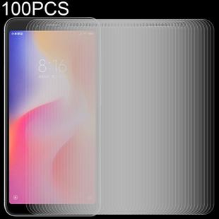 100 PCS 0.26mm 9H 2.5D Tempered Glass Film for Xiaomi Redmi 6