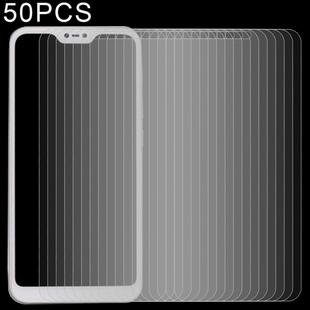 50 PCS 0.26mm 9H 2.5D Tempered Glass Film for Xiaomi Redmi 6 Pro / Mi A2 Lite, No Retail Package