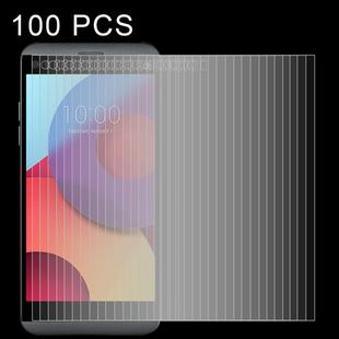 100 PCS 0.26mm 9H 2.5D Tempered Glass Film for LG Q8