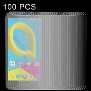 100 PCS 0.26mm 9H 2.5D Tempered Glass Film for Alcatel U5